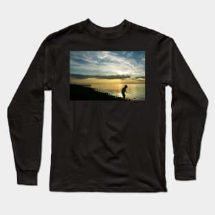 Last Light at Brighton Beach Long Sleeve T-Shirt